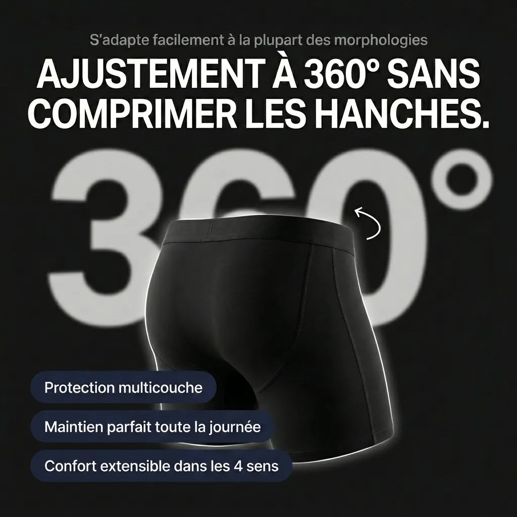 Boxers d’incontinence ultra-absorbants pour hommes