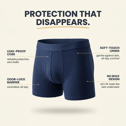 Ultra-saugfähige Inkontinenz-Boxershorts für Herren