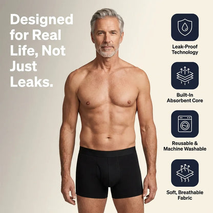 Caleçon absorbant ultra-protecteur pour homme