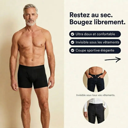 Boxers d’incontinence ultra-absorbants pour hommes