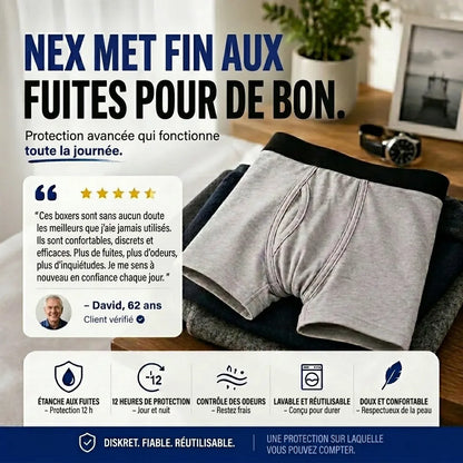 Ultra-absorbierende Inkontinenz-Boxershorts für Herren