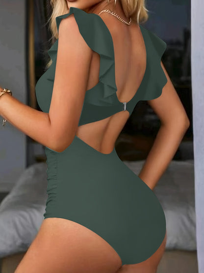 Women's New High-End Fashion Sexy One-Piece Printed One Piece