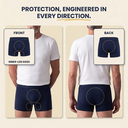 Ultra-saugfähige Inkontinenz-Boxershorts für Herren